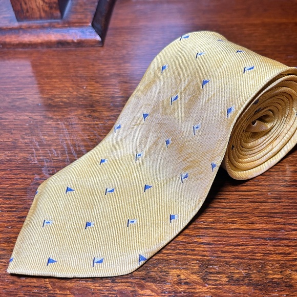 J. Crew Other - J. Crew Yellow Silk Necktie Made in Italy
